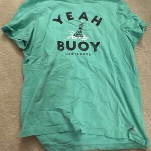 Life Is Good Aqua Tee